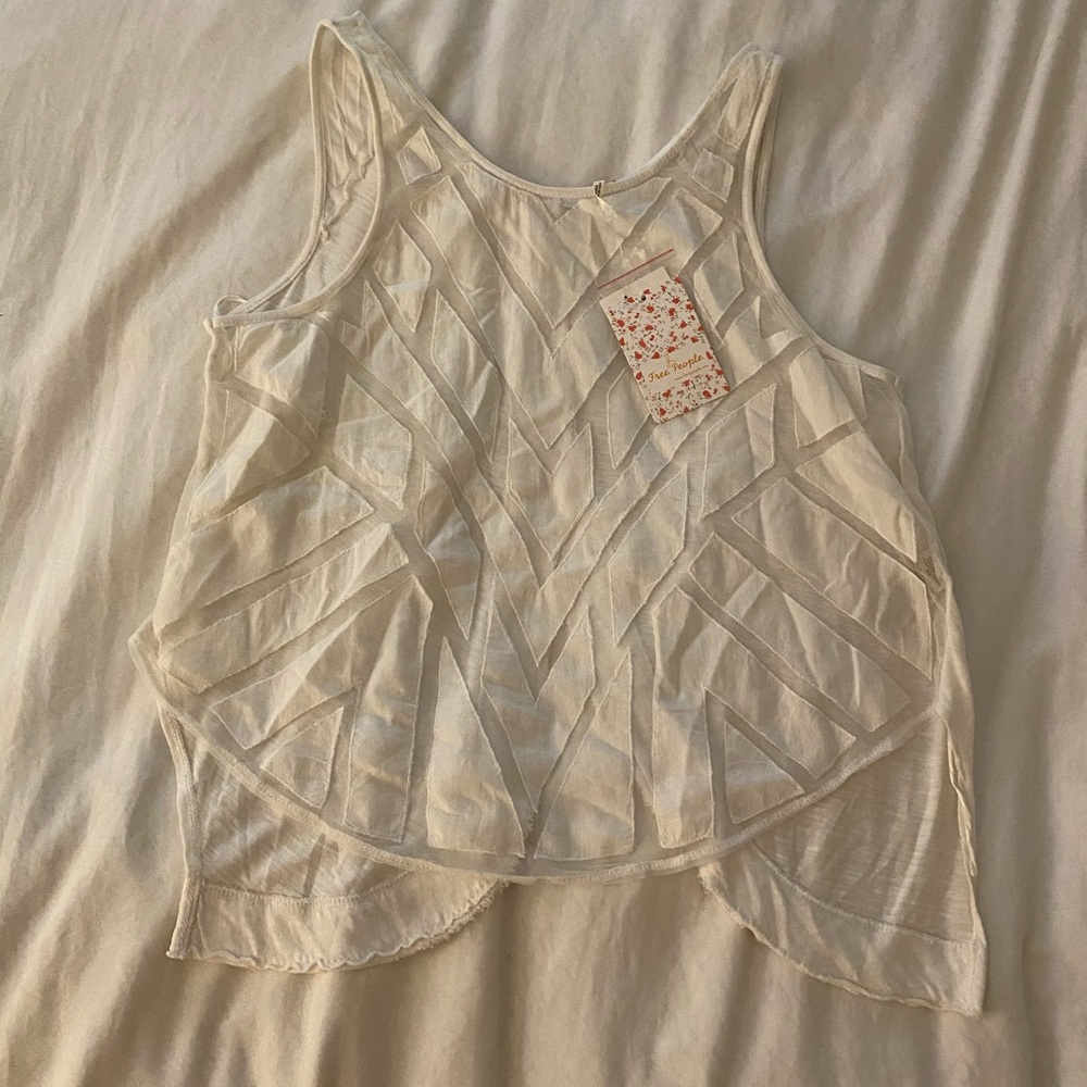 Free People mesh detail top